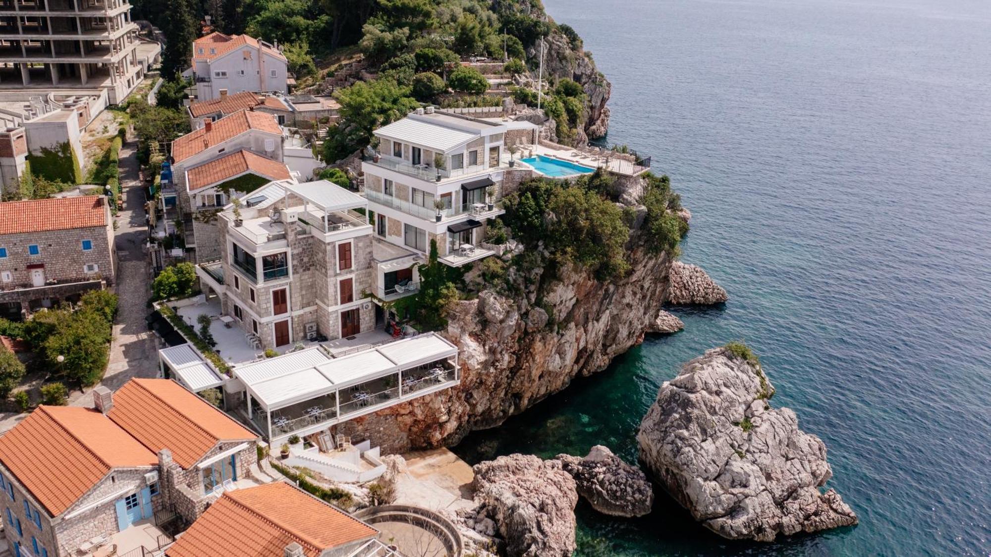 Blanche Cliff Apartments Sveti Stefan Buitenkant foto